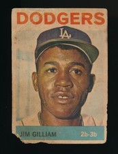 Venezolano Topps 1964 Jim Gilliam #310 LA Dodgers Ptd en Venezuela