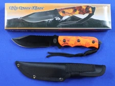Frost Cutlery Ridge Runner Skinner 9" Bowie Knife Orange Camouflage 18-4510CA