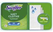 SWUIFFER SWEEPER WET MOP CLOTHS 24 Count trap + Lock Fresh Scent
