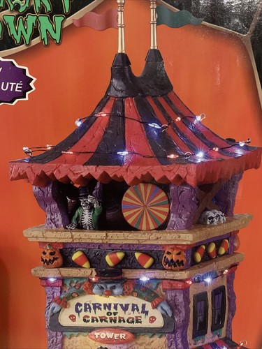 LEMAX SPOOKY TOWN HALLOWEEN BUILDING CARNIVAL OF CARNAGE - Picture 2 of 7