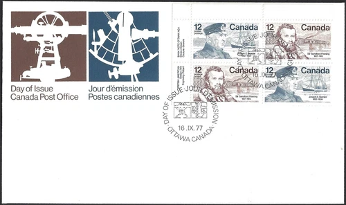 Canada   # 739a  ULpb    FAMOUS CANADIANS  Brand New  1977 Unaddressed Issue