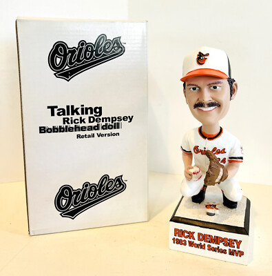 送料込・お値下げ中‼︎BIGBOSS BOBBLEHEAD Rick Dempsey TALKING Bobblehead ~ 1983 World Series MVP Baltimore