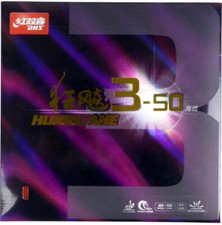 DHS Hurricane3-50 Table Tennis Rubber w/Sponge, Genuine, New, USD