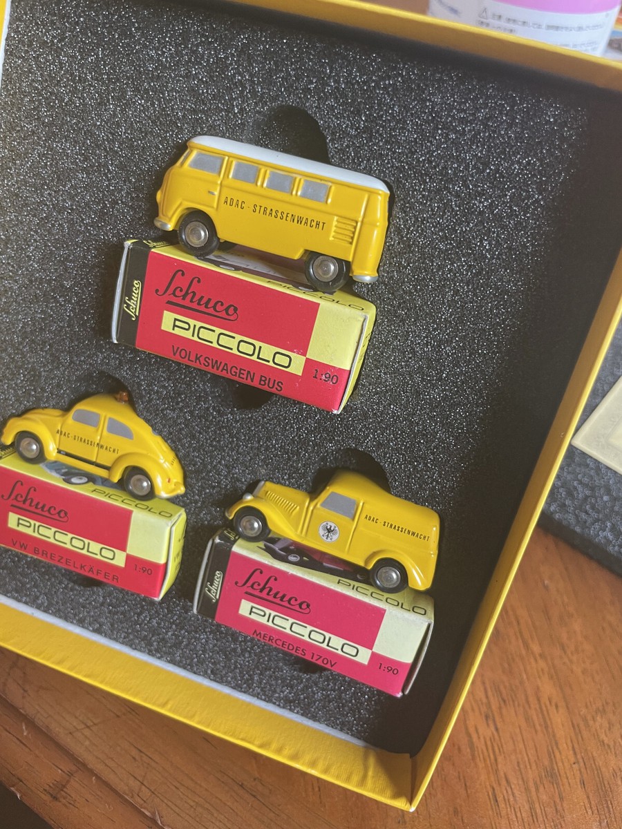 Schuco Piccolo volkswagen Set of 5 cars SINALCO cola & ADAC RARE