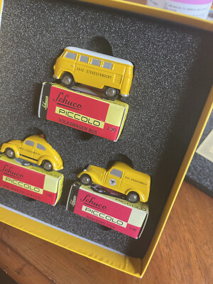 Schuco Piccolo volkswagen Set of 5 cars SINALCO cola & ADAC RARE
