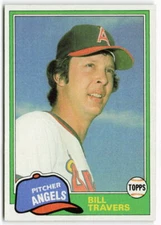 1981 Bill Travers Topps Traded - California Angels
