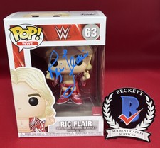 RIC FLAIR SIGNED WWE RIC FLAIR FUNKO POP BAS BECKETT 16X NATURE BOY 6