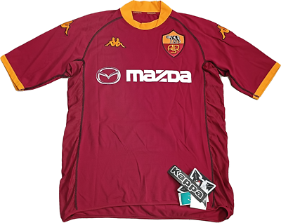AS roma 2002-03 ユニフォーム Kappa★やや難有り 新品 maglia calcio roma totti 2002-03 Champions League MAZDA Kappa
