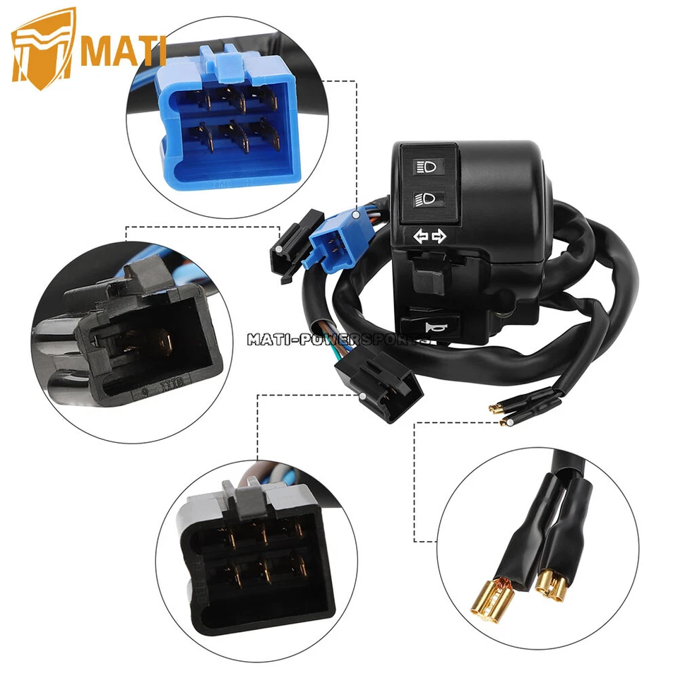 Interruptor de control señal de giro bocina faro para Honda Shadow Phantom 750 VT750C2B Foto 4 de 4