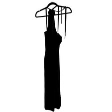 Reformation Ilaria Cashmere Knit Maxi Dress Black Womens Medium