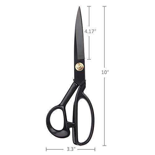 Fabric Scissors Professional 10 inch Heavy Duty Scissors for Leather Sewing  shears for Tailoring Industrial Strength High Carbon Steel Tailor Shears  Sharp for Home Office Artists Dressmakers : Arts, Crafts & Sewing 