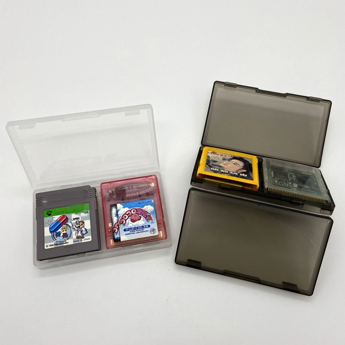 For Gameboy GB Game Cassette Storage Box 6 Grid Cards Holder Case