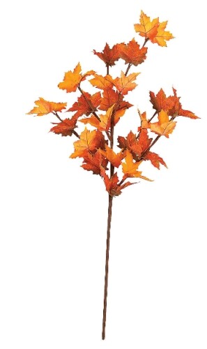 Faux Maple Flexible Branch Branches Fall Harvest Thanksgiving Decor Leaf Leaves - Bild 1 von 1