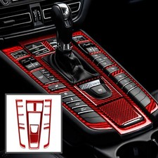 Passend für Porsche Macan Carbon Komplett Set Mittelkonsole Blende Abdeckung Rot Passend für Porsche Macan Carbon Komplett Set Mittelkonsole Blende Abdeckung Rot