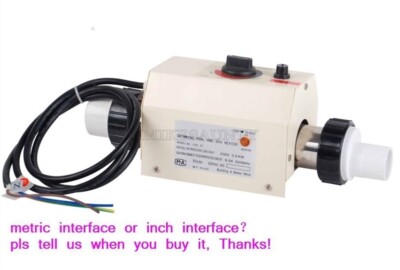 220V Heating Thermostat Equipment 2Kw Electric Swimming Pool / Spa Heater cc