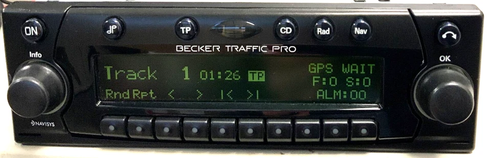Original Becker Traffic Pro BE 4733  Autoradio CD Display grün car radio - Bild 2 von 4