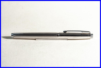 1983er Parker #75 Millerais FÜLLER Nadelstreifen Rhodium OB Feder