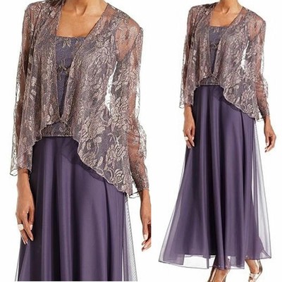 purple mother of the bride dresses tea length