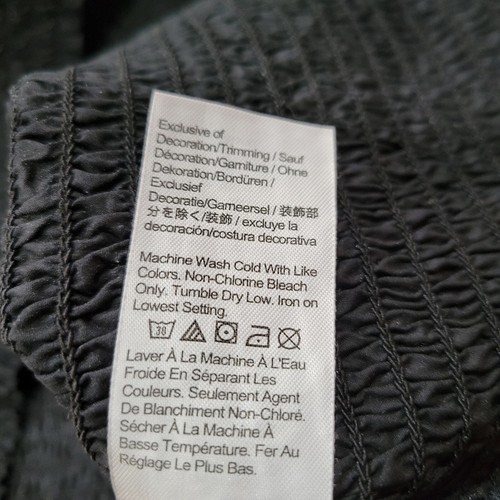 J. Rundhals Langarm Rüschen Ausschnitt gesmokte Puffärmel Größe XL - Bild 5 von 9
