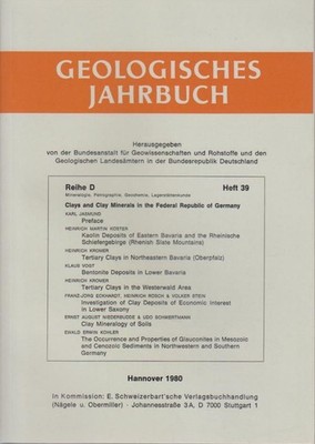 Clays and clay minerals in the Federal Republic of Germany / hrsg. von d. Bundes