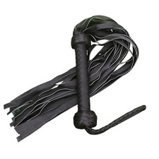 Bondage Cowhide Leather Flogger 25 Strands Heavy Duty Spanking Whip BDSM Cosplay