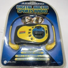 NEW Lifelong Armband Digital AM FM Radio with Adjustable Armband Water Resistant