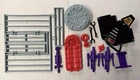 Vintage TMNT TECHNODRE Parts LOT 1990 Playmates JAIL CANNON MANHOLE COVER NICE!!