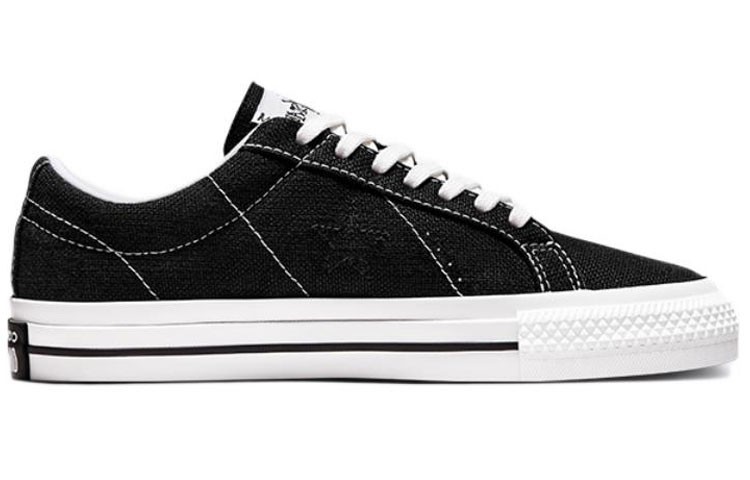 Size 5 - Stussy x Converse One Star Low Black for sale online | eBay