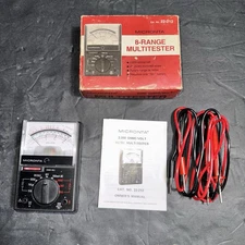 Vintage Micronta 8 Range Multitester Model 22-212 - 2000 OHMS/Volt multimeter