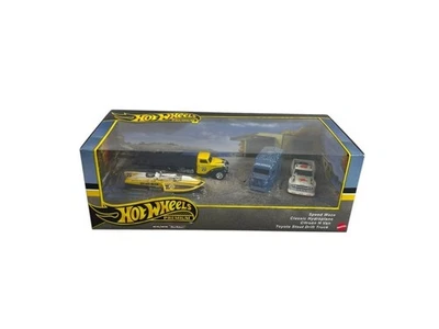 MATTEL Hotwheels 1/64 Speed Waze, Classic Hydroplane, Citroen Van, Toyota Stout Drift