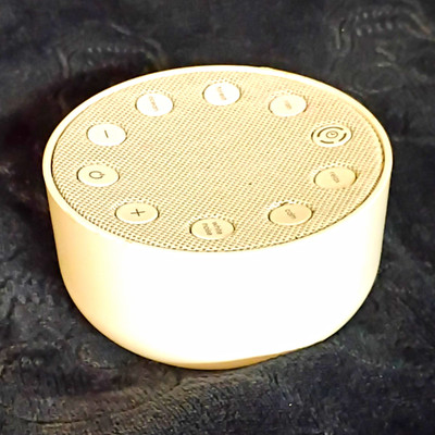 Sharper Image White Noise Machine Sound Therapy Sleep Aid, White, Model 1012007