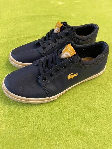Women Lacoste Loafers Navy Leather 37