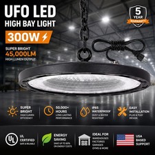 300W UFO Led High Bay Light Industrial Commercial Factory Warehouse Shop Light