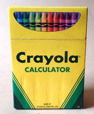 Vintage CRAYOLA CALCULATOR Made By ADVANCED CONCEPTS Parts, Repair, or May Work