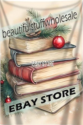 Pine Books Tapestry Rustic Winter Wall Decor home decor  59X82 in