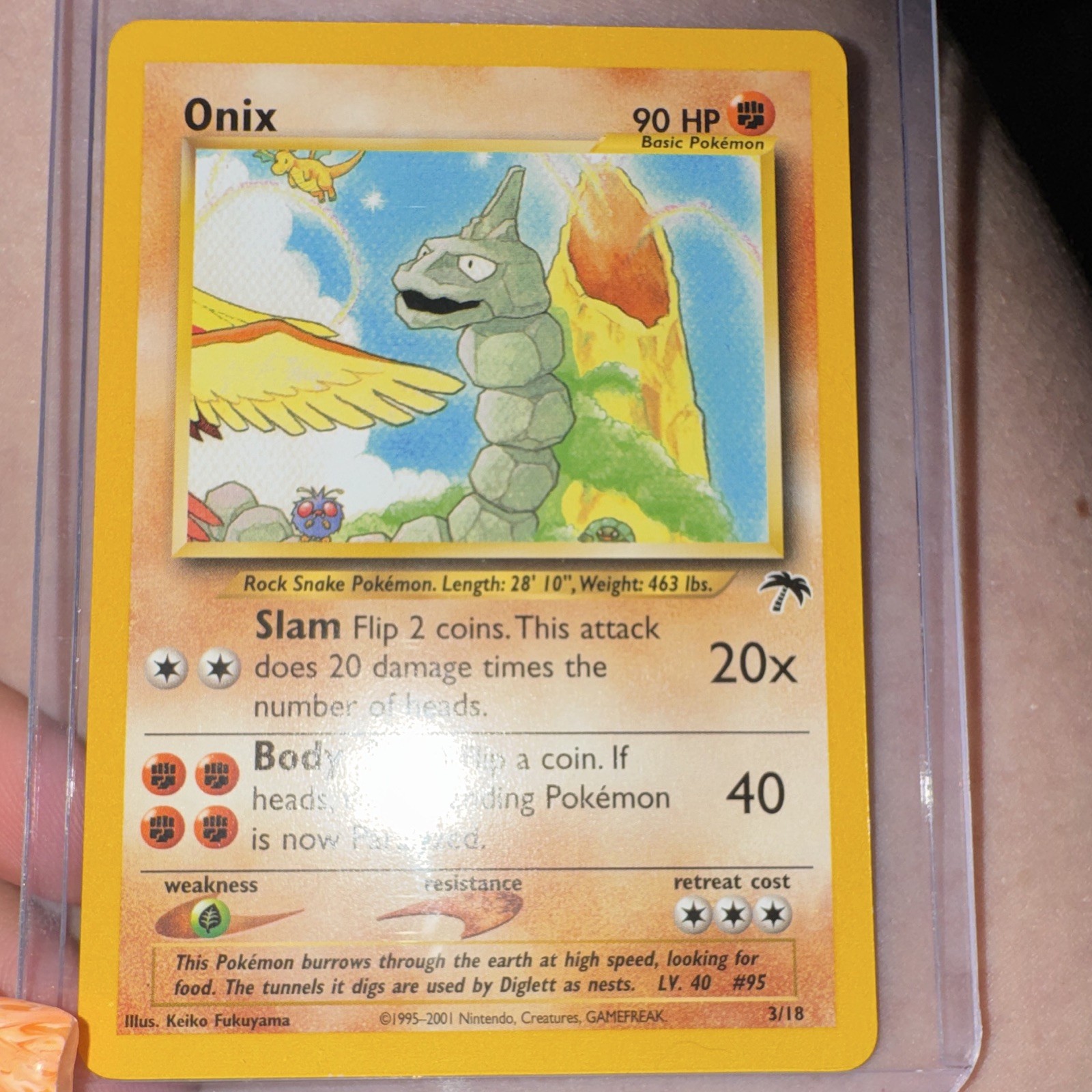 Pokemon TCG Southern Islands Onix 03/18 Promo Regular English 90HP