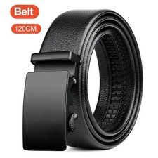 Genuine Leather Mens Ratchet Belt Belts For Men Adjustable Automatic Buckle