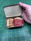 Vintage  MILITARY BUTTON POLISHING KIT Metal  box WWII  WW2 EUC