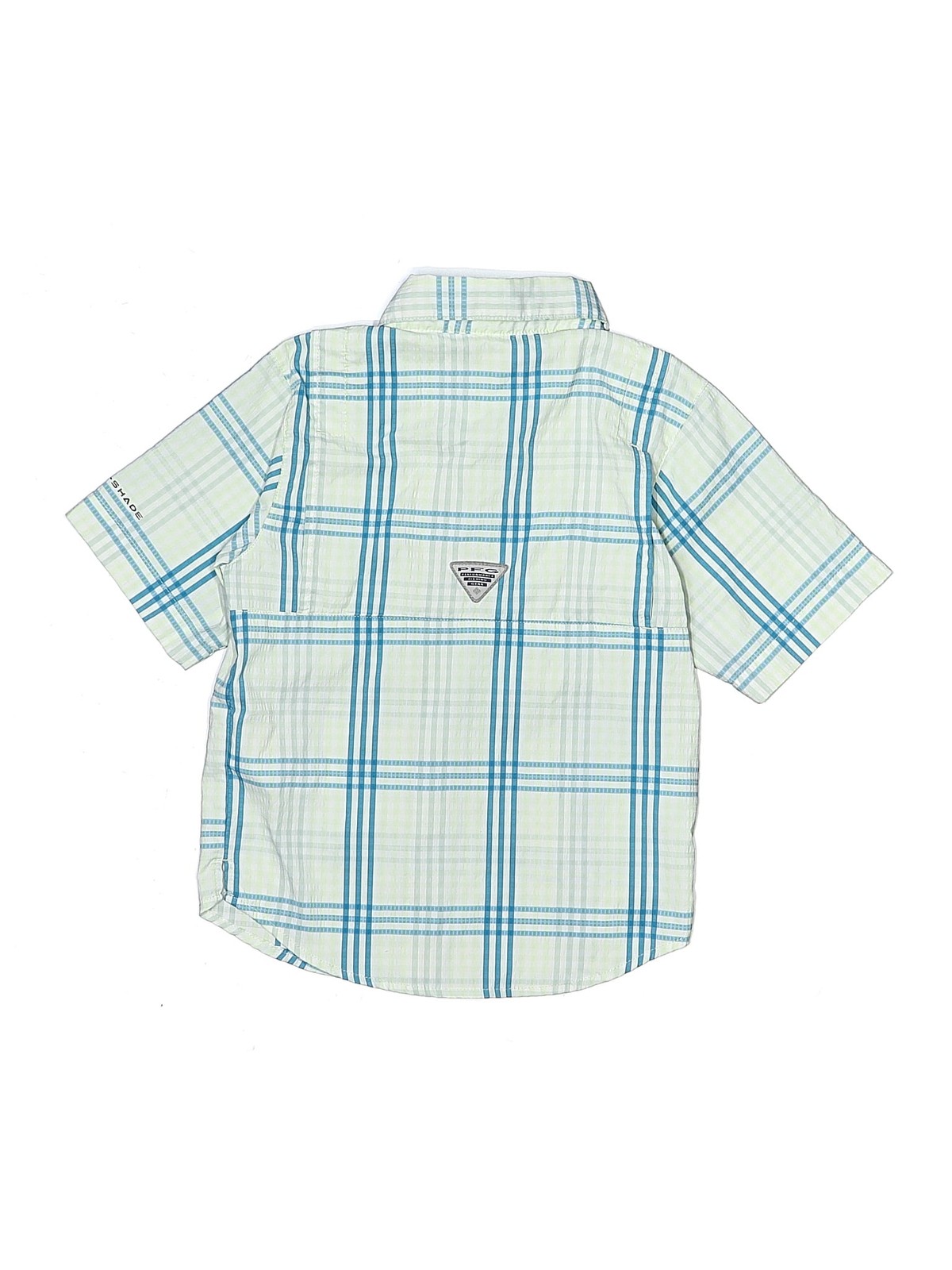 Columbia Boys Blue Short Sleeve Button-Down Shirt X-Small  kids thumbnail 2