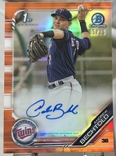 2019 Bowman Chrome Baseball Andrew Bechtold 1st Bowman Auto Orange /25 #CPA-ABE