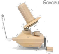 Manual Yarn Winder Khaki Wool Ball Winder 3.5Oz Yarn Cakes Professional Spinner