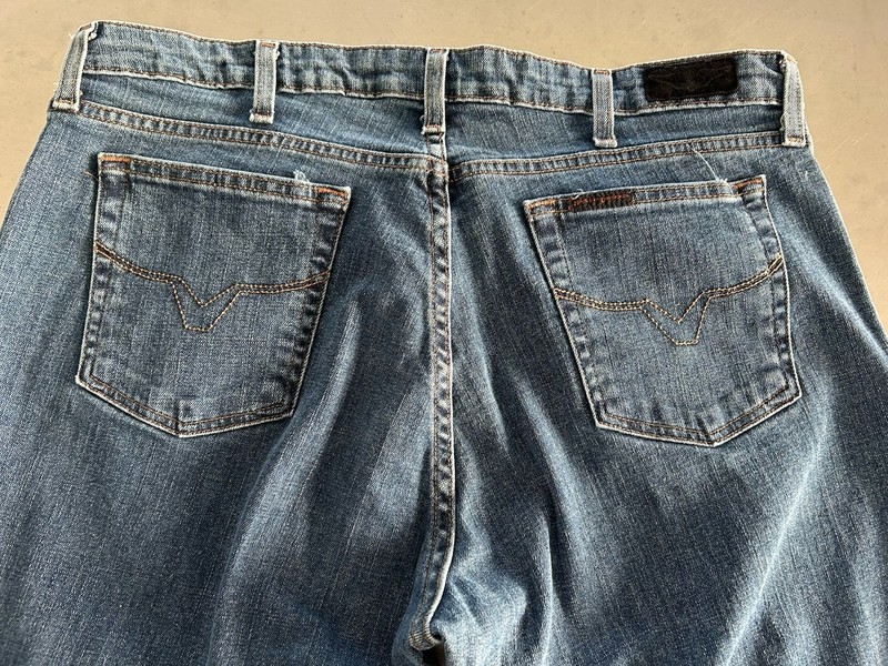 Harley Davidson Women's Straight Leg Jeans Blue Denim Regular 16