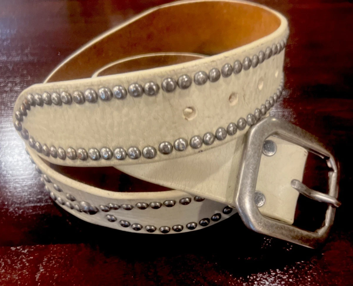 White Studded Belts for Women for sale | eBay display picture 1