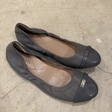 Cole Haan Elsie W05002 Womens Leather Flats Cap Toe Ballet Shoes Gray - Size 6B