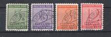 SBZ, WEST_SACHSEN: MiNr. 120 Y - 123 Y, GESTEMPELT