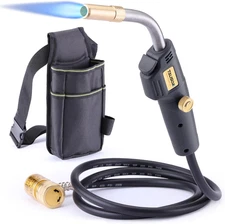 MAPP Map Gas Torch Kit with Holster, Adjustment Knob Trigger Start Propane Hose 