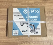 Vetta Laundry Faucet Pull Out Faucet Chrome Finish Brand New Unopened