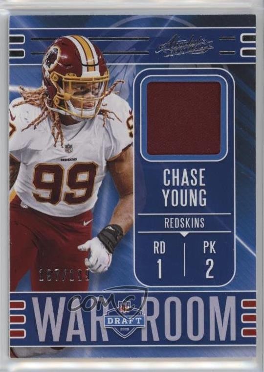 Chase Young Panini Absolute War Room Materials #WM10 Base