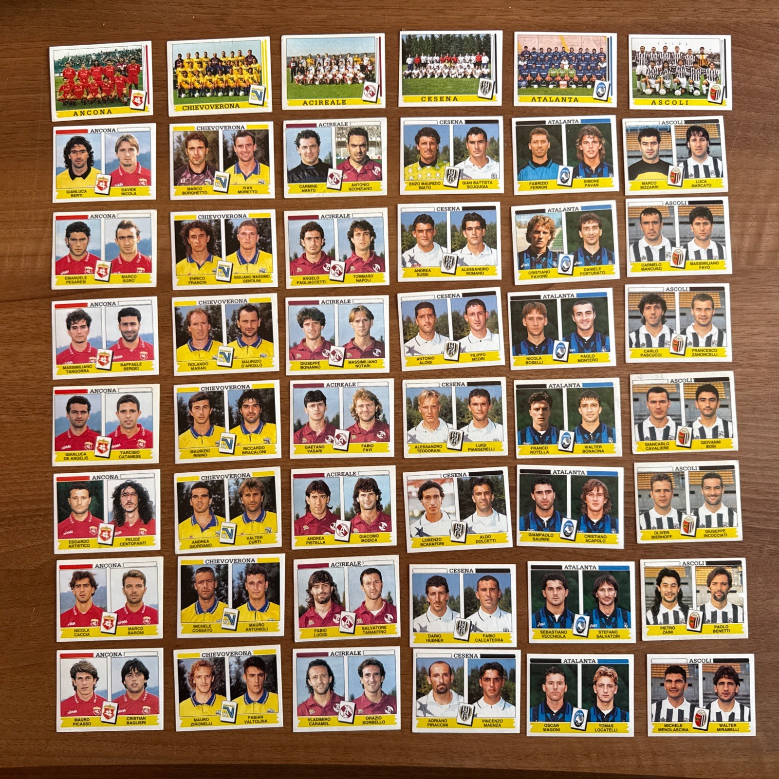 Lotto 48 Figurine Calciatori Panini 1994-95 1994/95 diverse con velina serie B