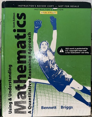 #ad #ad Using and Understanding Mathematics: A Quantitative Reasoning Approach by... $28.12